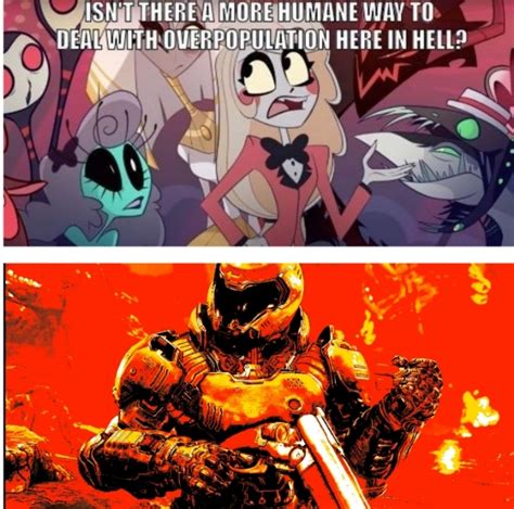 doom x hazbin hotel|doom eternal x hazbin hotel.